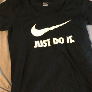 Nike plain black T-shirt